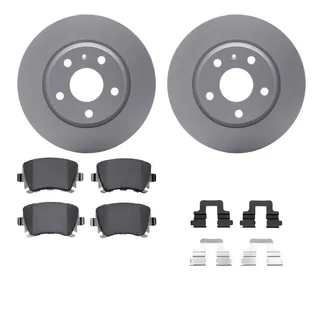 R1 Concepts WDTH1-73032 Brake Rotors - Carbon Coated W/ Euro Ceramic Pads & Hdw